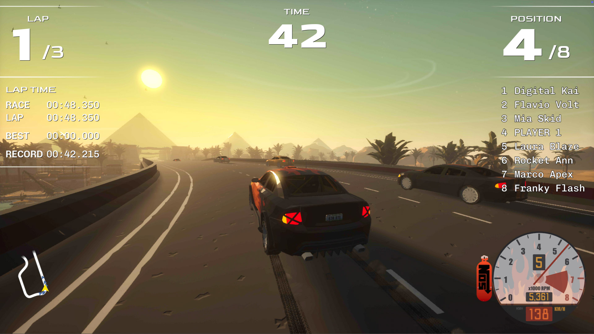 GViRacer Screenshot Detail